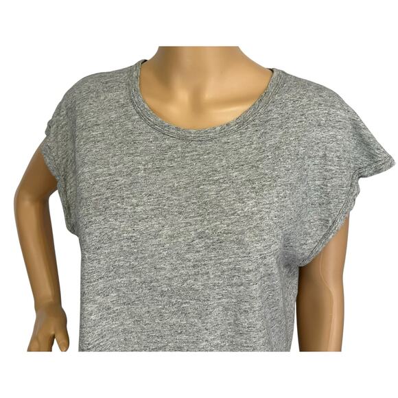 2/$15 J. Crew Drop Shoulder T-Shirt Gray Short Sleeve Cotton AS024 Size M - Picture 7 of 13